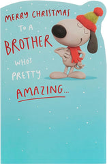 Crackers Christmas Brother-Brother Christmas Card