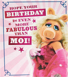 Disney Muppets Miss Piggy Design Birthday Card