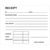 Carbonless Duplicate Receipt Book 4"x5" (102 x 127mm)