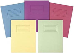 Silvine Exercise Book, 229mm x 178mm, Assorted, Pack of 10