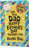 UK Greetings Father's Day Card for Dad - Badge Design