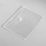 A4 Recycled Clear Press Stud Popper Wallets – 50% Recycled Plastic Folders – Pack of 5