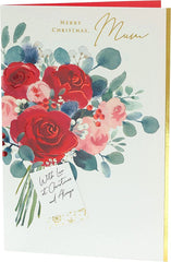 Christmas Card for Mum - Mum Christmas Card - with Love Christmas Card for Mum - Special Mum Christmas Card