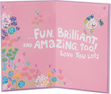 Fun Design Daughter Birthday Card with Badge