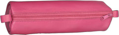 Juscha Alassio Pencil Case – Genuine Leather, Pink, 21 x 6 cm