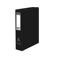Pukka Brights Box File Laminated Paper on Board Foolscap 75mm Spine Width Catch Closure Black (Pack 10) - BR-7773