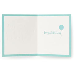 Kindred - Welcome Balloon - Baby Boy Card, Multi, 137 mm x 159 mm
