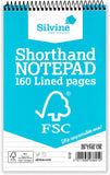 FSC Certified Shorthand Wirebound 160 Lined Pages Notepad