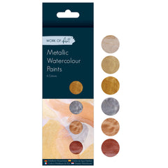 Assorted Metallic Water Colours