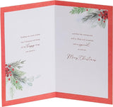 Christmas Card for Friend - Mistletoe & Verse Design