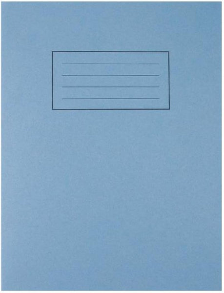 Silvine EX106-9x7 Exercise Book 7mm Square Blue PK10