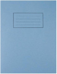 Silvine EX106-9x7 Exercise Book 7mm Square Blue PK10