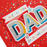Hallmark Father's Day Card for Dad - Contemporary Silver Sparkles Design