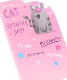 Funny Mother's Day Card from The Cat – Cute Cartoon Design for Cat Lovers