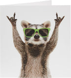 Raccoon Design Birthday Card