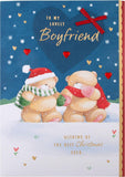Hallmark Boxed Christmas Card for Boyfriend - Cute Forever Friends Winter Love Design