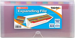 A4 13 Part Expanding File – Accordion Document Organiser with Tabs