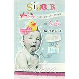 Funny Design Sister Birthday Card