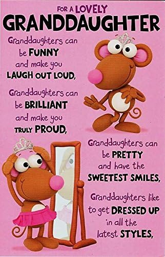 For A Lovely Granddaughter Humour Birthday Card