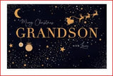 Grandson Merry Christmas Grandson with Love Christmas Card