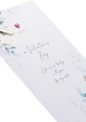 Valentine's Day Card For Wife - Beautiful Leaves Design