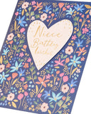 UK Greetings Birthday Card for Niece - Bright Floral Design