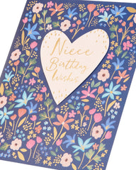 UK Greetings Birthday Card for Niece - Bright Floral Design
