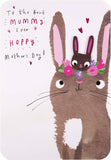 To The Best Mummy Ever – Hoppy Mother’s Day Card with Cute Bunny Design