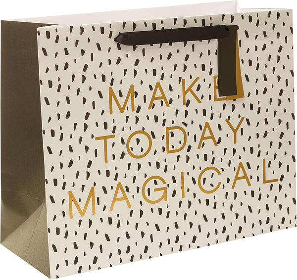 Gold Foil Balloon Design Large Gift Bag