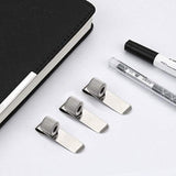 10 x Single Metal Pen Holder With Pocket Clip Silver