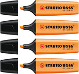 Stabilo Boss Original Highlighter Orange (Pack of 4)
