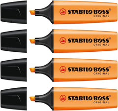Stabilo Boss Original Highlighter Orange (Pack of 4)