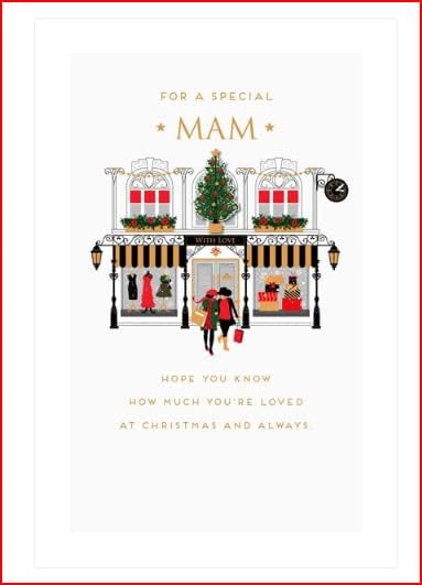 UK Greetings Mam Christmas Card - for a Special Mam