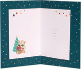 Boofle Embellished Special Son & His Girlfriend Cute Christmas Greeting Card