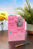 Funny Mother's Day Card from The Cat – Cute Cartoon Design for Cat Lovers