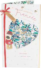 Boofle Embellished My Very Gorgeous Fianc�e Cuddly Cute Christmas Greeting Card