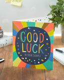 Multicolour Design Good Luck in Your Exams Card