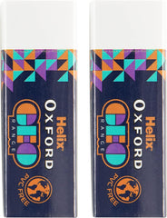 Geo Erasers Twin Pack – Orange | High-Quality Erasers for Clean, Smudge-Free Results