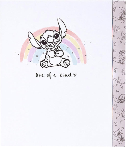 Disney Classics Stitch Birthday Card - Cute Lilo & Stitch Blank Greeting Card