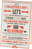 Romantic Cheeky Valentine's Day Card