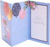 Floral Cocktail Design Birthday Card