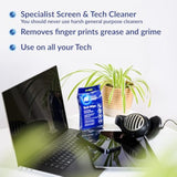AF Tech Wipes - Ultimate Cleaning Solution for Screens, Tablets, iPads, Phones, VR, Switch, Laptops, Keyboards & Lenses