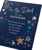 UK Greetings | Birthday Card for Dad from Daughter Starry Design