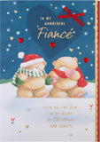 Hallmark Boxed Christmas Card for Fianc� - Cute Forever Friends Winter Love Design