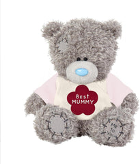 Me to You Tatty Teddy 'Best Mummy Ever' 10cm Plush Bear With Satin Tag - Official Collection