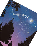 Romantic Starlit Design Wife Valentine's Day Card