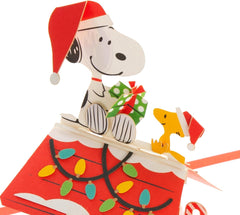 3D Pop Up Snoopy & Woodstock Christmas Card