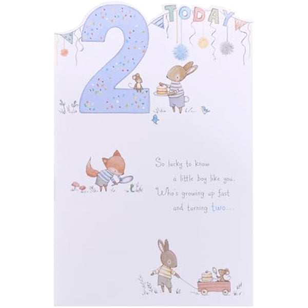 Boy 2nd Birthday Card