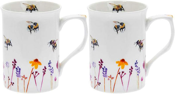 Busy Bees Mugs Set of 2