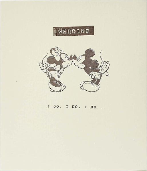 Disney Mickey & Minnie Mouse Congratulations Wedding Card
